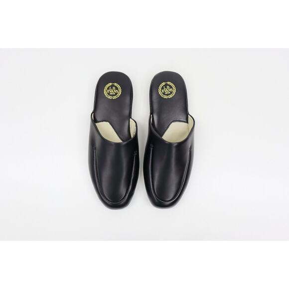 L.B. Evans Duke Scuff Black Genuine Leather Casual Slippers 2761 Size 10 EEE - Picture 7 of 10